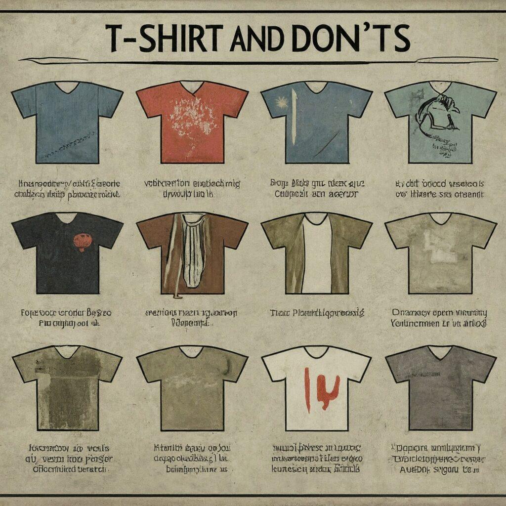 T-Shirt Etiquette: Avoiding T-Shirt Faux Pas