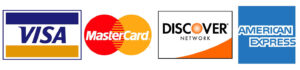 we accept all major credit cards