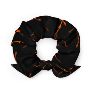 It’s Real...All Hallows’ eco friendly, recycled scrunchie for accenting outfits during the Halloween season!