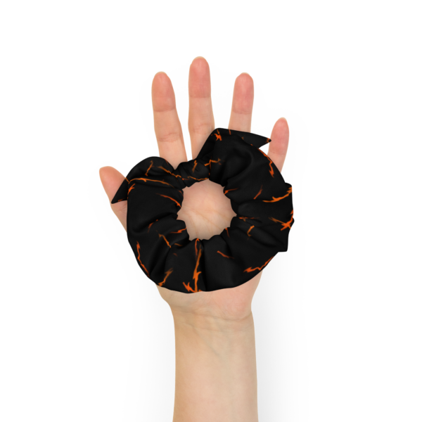 It’s Real...All Hallows’ eco friendly, recycled scrunchie, with bow, for accenting outfits during the Halloween season!