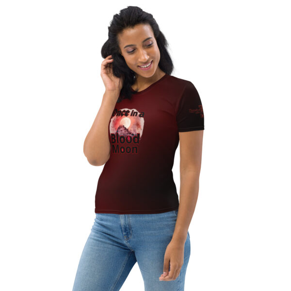 Blood Moon | Women’s | Crew Neck T-Shirt - Image 5