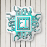 EI.001 | Cyber Circuit | Decorative Pillow