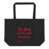 Hematic, It’s Real…eco friendly, tote bag, red and black.