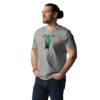 Sinister Halloween, green and black, organic shirt - grey