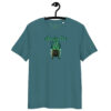 Sinister Halloween, green and black, organic shirt - teal