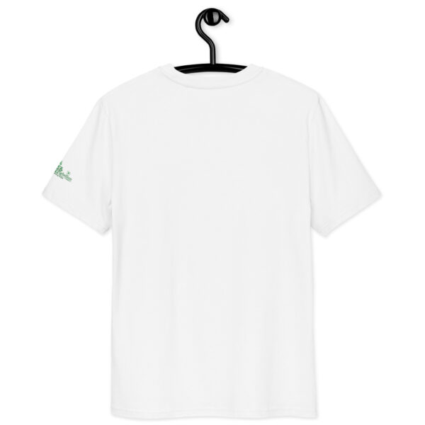 Sinister Halloween, green and black, organic shirt - white.