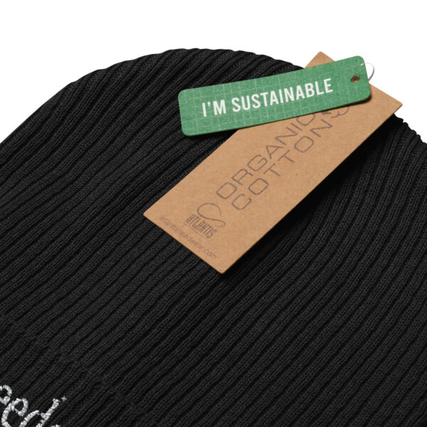 Freedom-BFF | AG | Organic Ribbed Beanie | Dark - Image 3