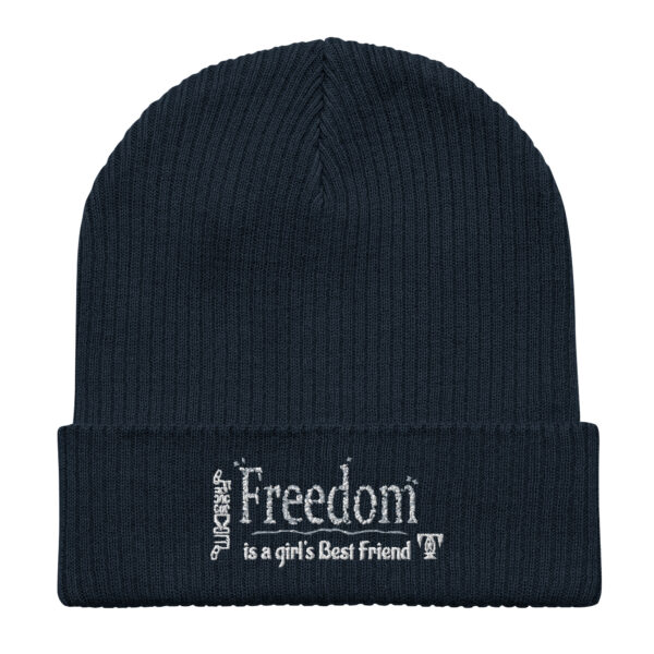 Freedom-BFF | AG | Organic Ribbed Beanie | Dark