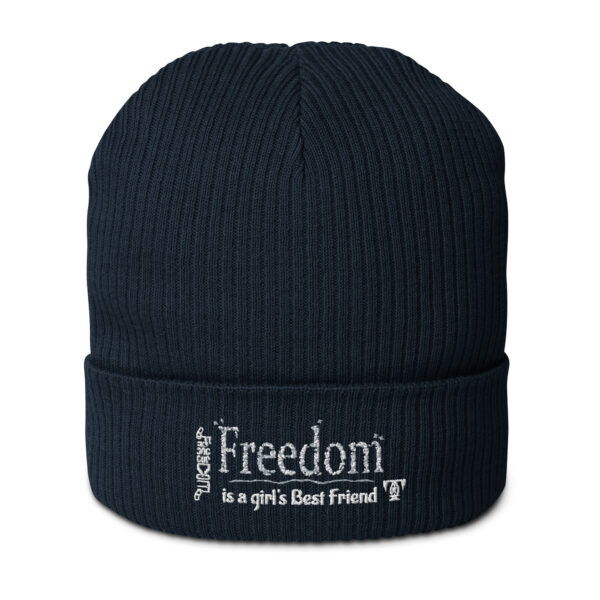 Freedom-BFF | AG | Organic Ribbed Beanie | Dark - Image 12