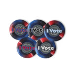 I Vote Record | Pin-Button Set