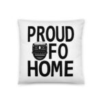Proud UFO Home | Reversible Square Pillow | Light
