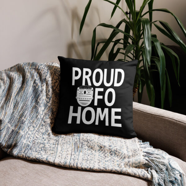 Proud UFO Home | Reversible Square Pillow | Dark - Image 9