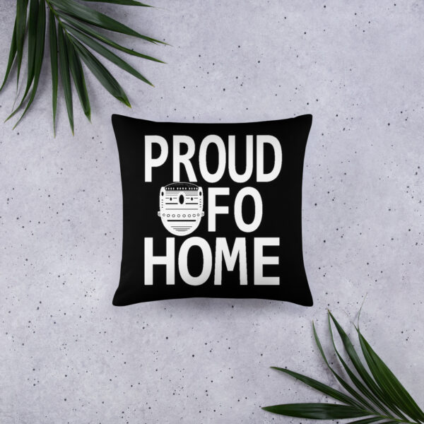 Proud UFO Home | Reversible Square Pillow | Dark - Image 7