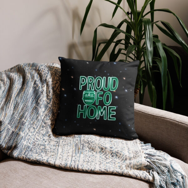 Proud UFO Home Off-World Ed. | Reversible Square Pillow - Image 3