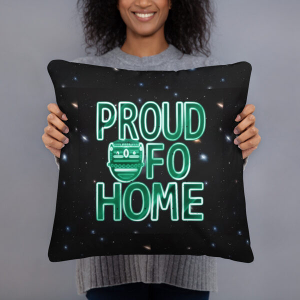 Proud UFO Home Off-World Ed. | Reversible Square Pillow - Image 9