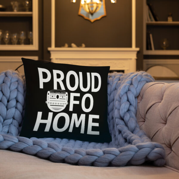 Proud UFO Home | Reversible Square Pillow | Dark - Image 15