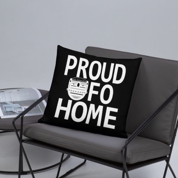 Proud UFO Home | Reversible Square Pillow | Dark - Image 17