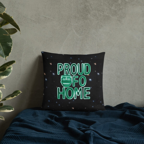 Proud UFO Home Off-World Ed. | Reversible Square Pillow - Image 25