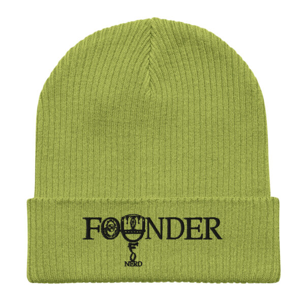 Founder (UFO Nerd) | AG | Organic Ribbed Beanie | Light