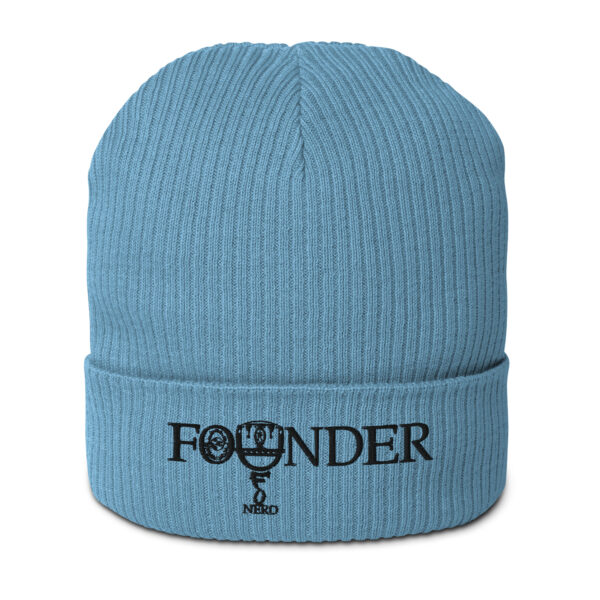 Founder (UFO Nerd) | AG | Organic Ribbed Beanie | Light - Image 17