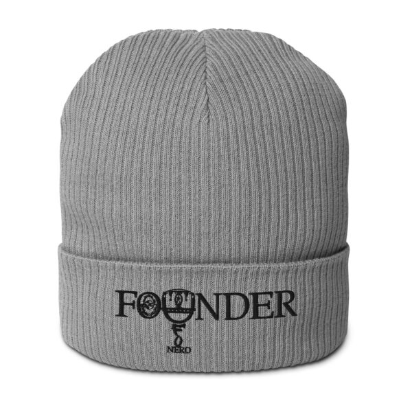 Founder (UFO Nerd) | AG | Organic Ribbed Beanie | Light - Image 18