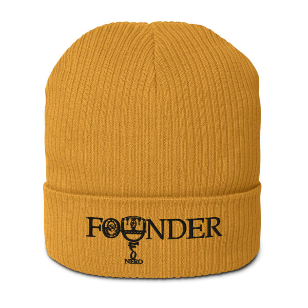 Founder (UFO Nerd) | AG | Organic Ribbed Beanie | Light - Image 15