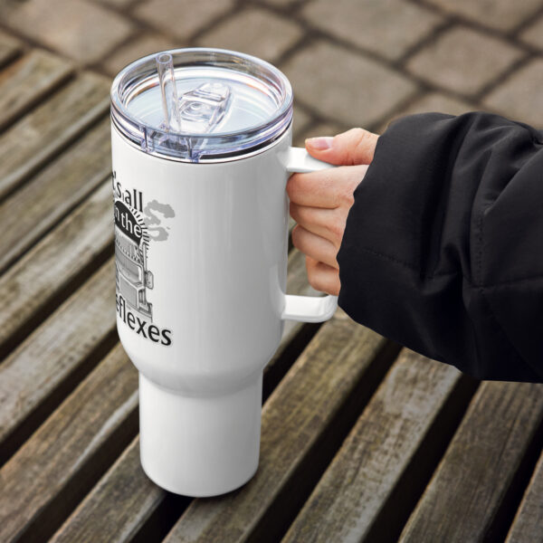 Flextrapolate | Handled Travel Mug - Image 5