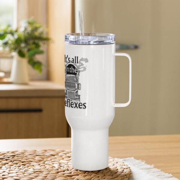 Flextrapolate | Handled Travel Mug - Image 8