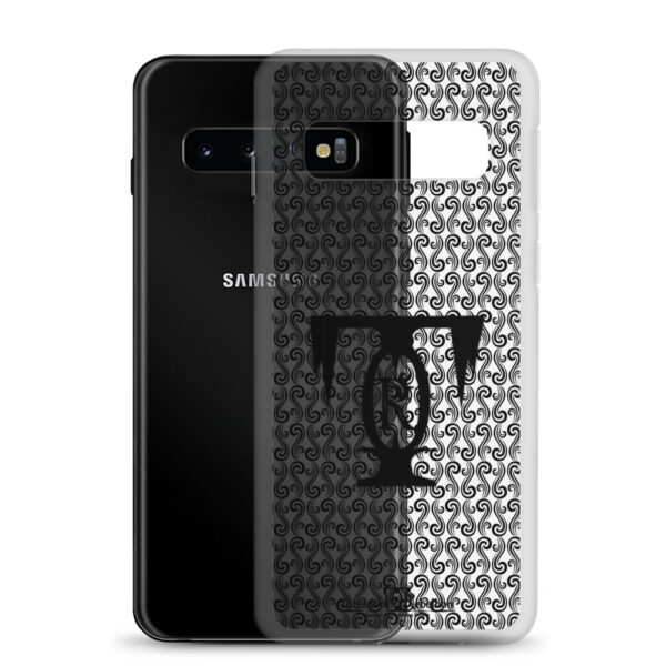 Threads of Rebellion | Black | Clear-Edge Phone Case | Samsung - Image 3
