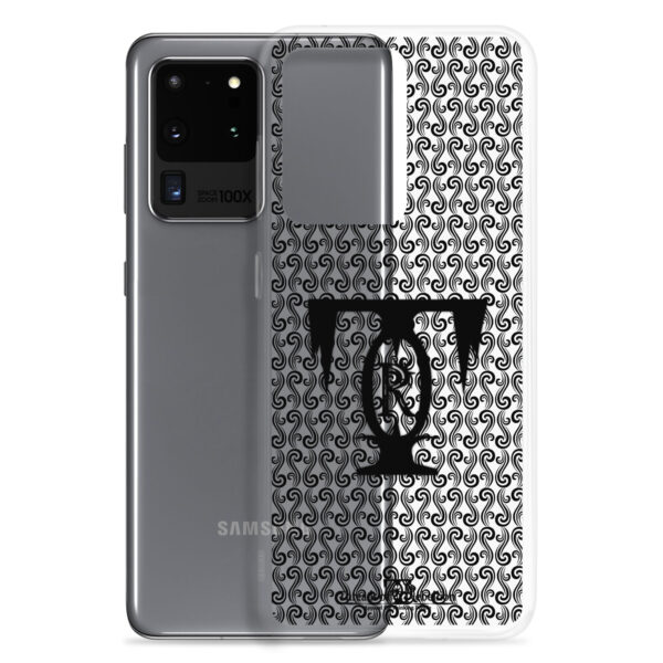 Threads of Rebellion | Black | Clear-Edge Phone Case | Samsung