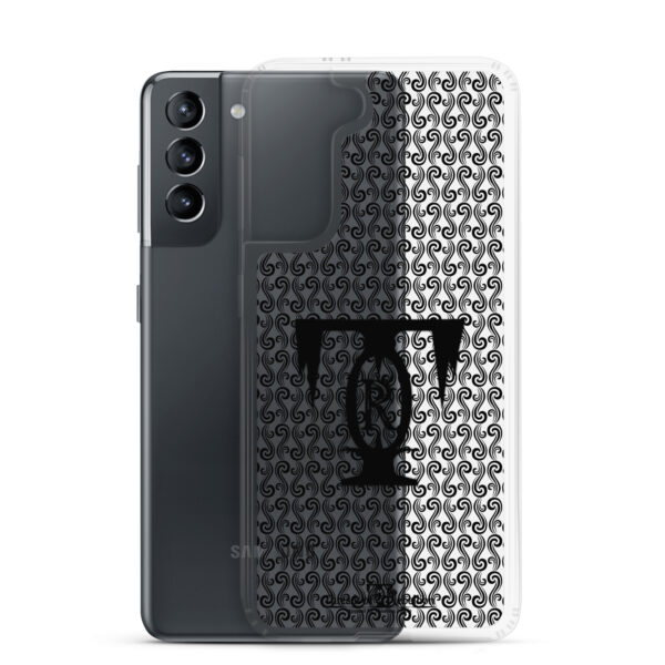 Threads of Rebellion | Black | Clear-Edge Phone Case | Samsung - Image 18