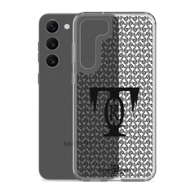 Threads of Rebellion | Black | Clear-Edge Phone Case | Samsung - Image 26