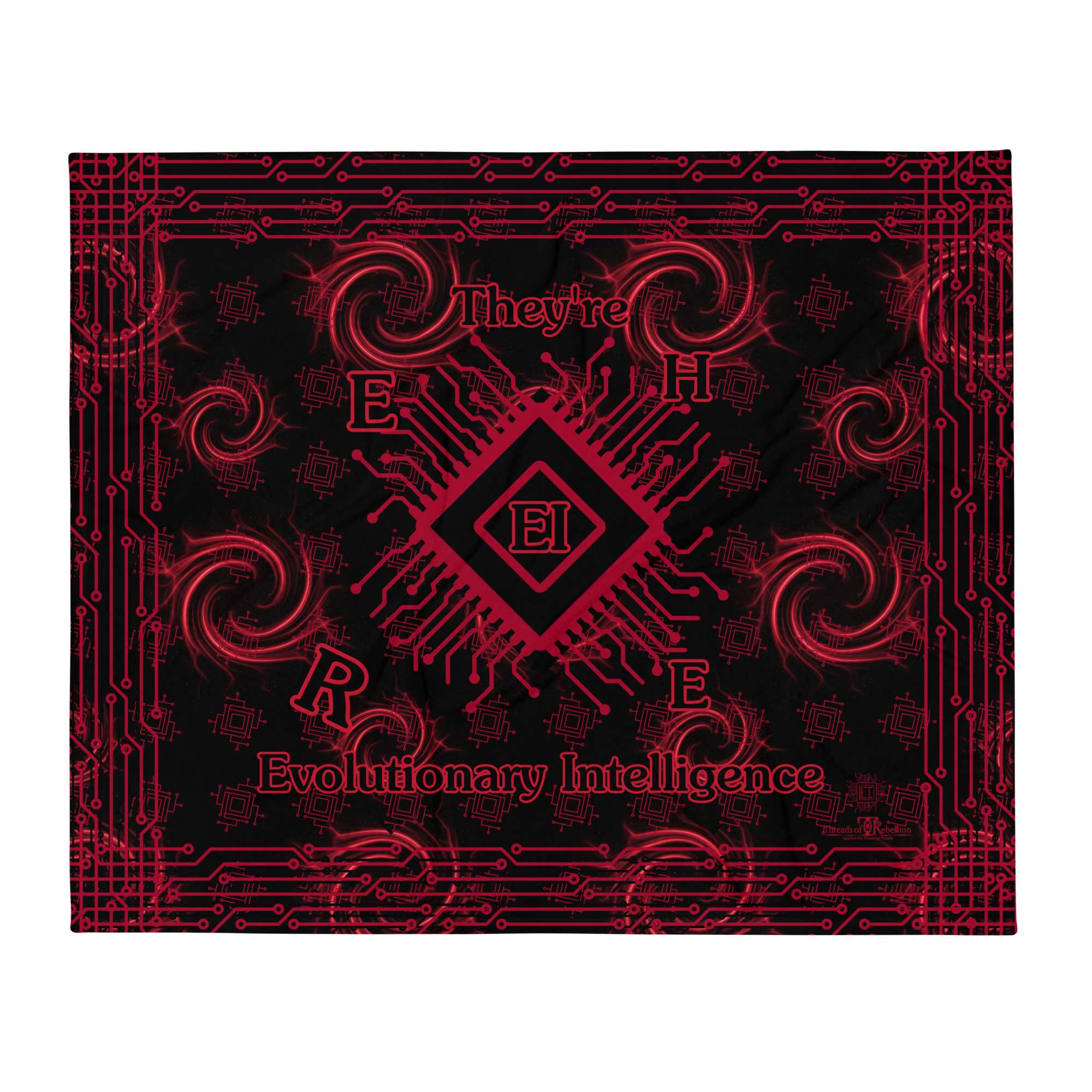 EI.001 Alertred | Throw Blanket - Image 4