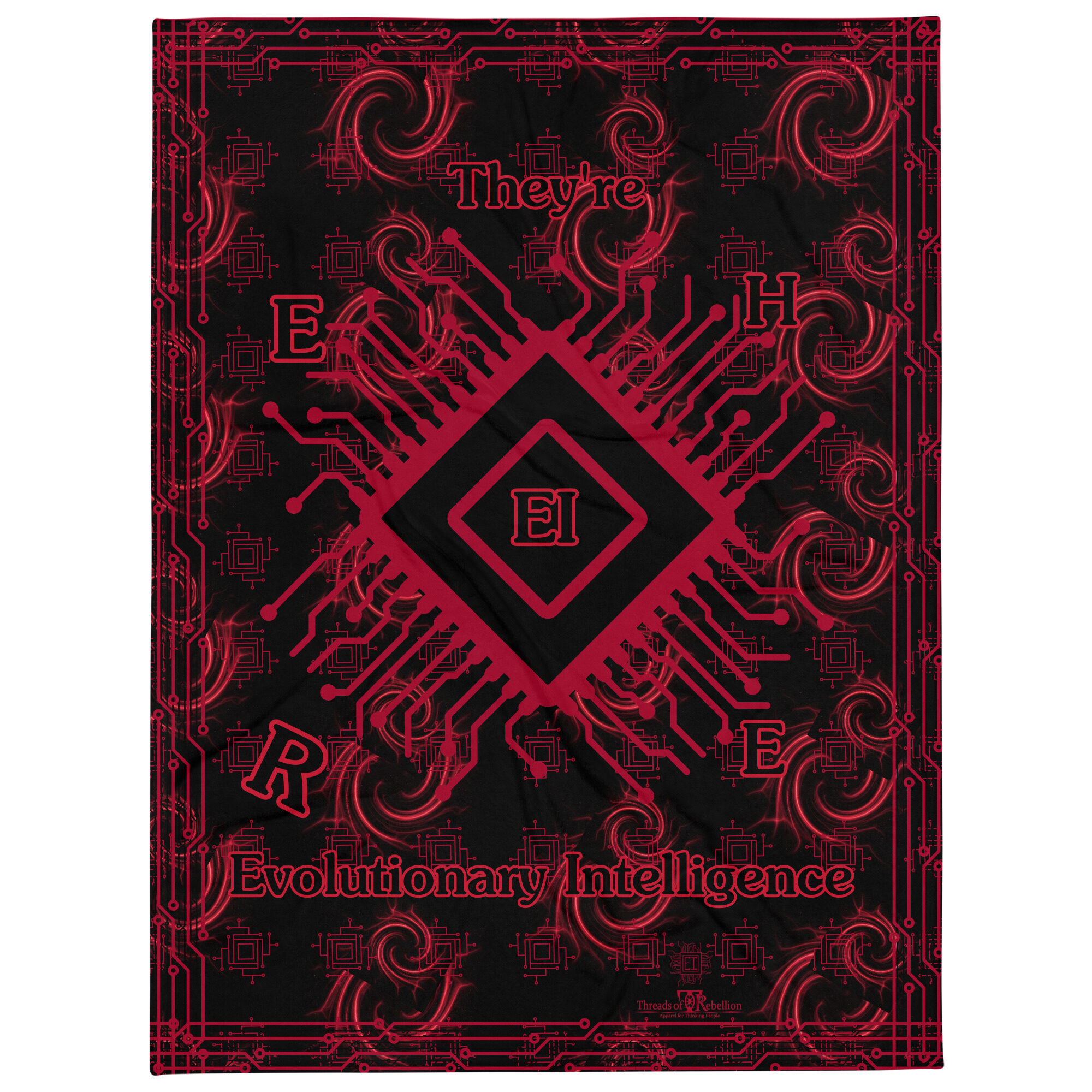 EI.001 Alertred | Throw Blanket - Image 24