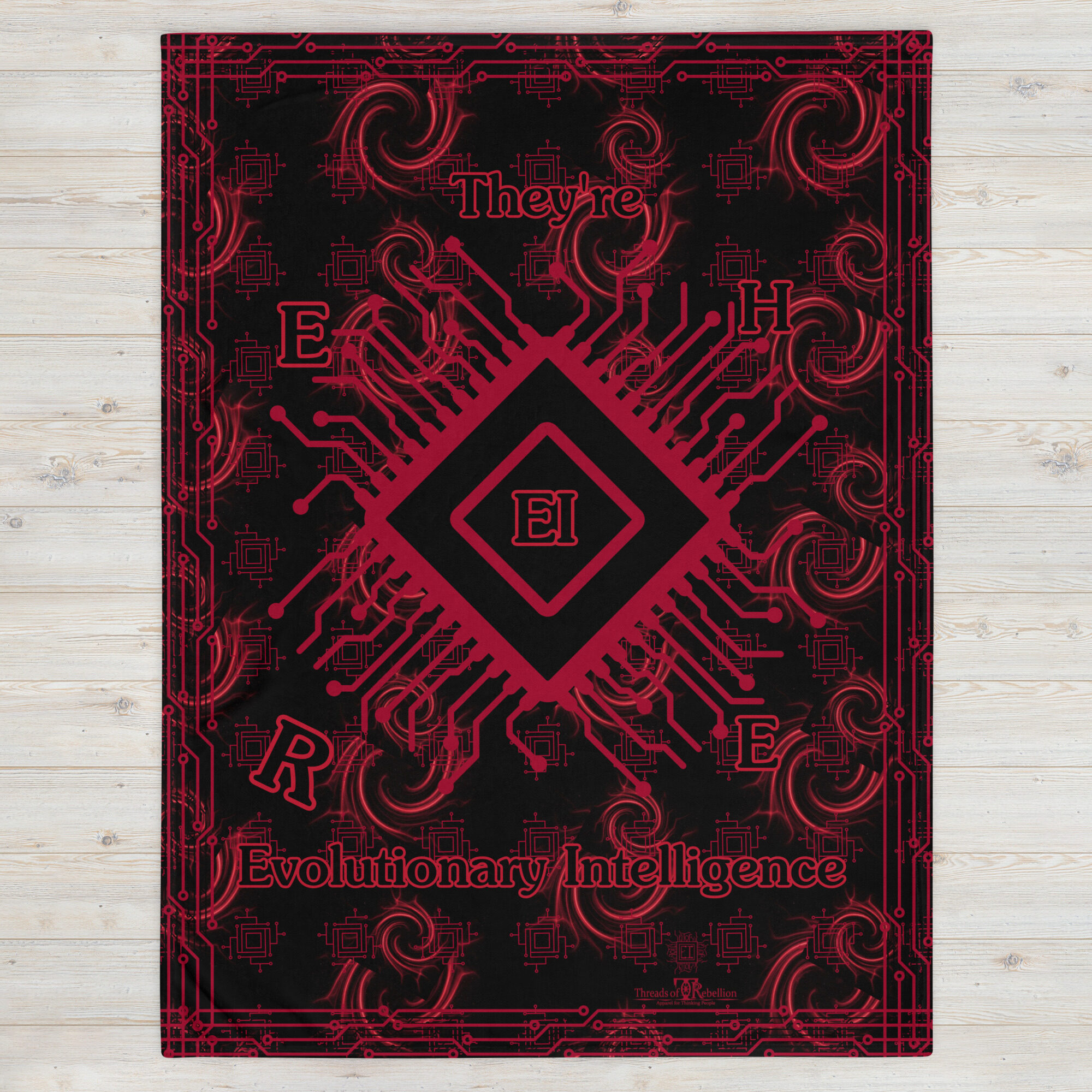 EI.001 Alertred | Throw Blanket - Image 2