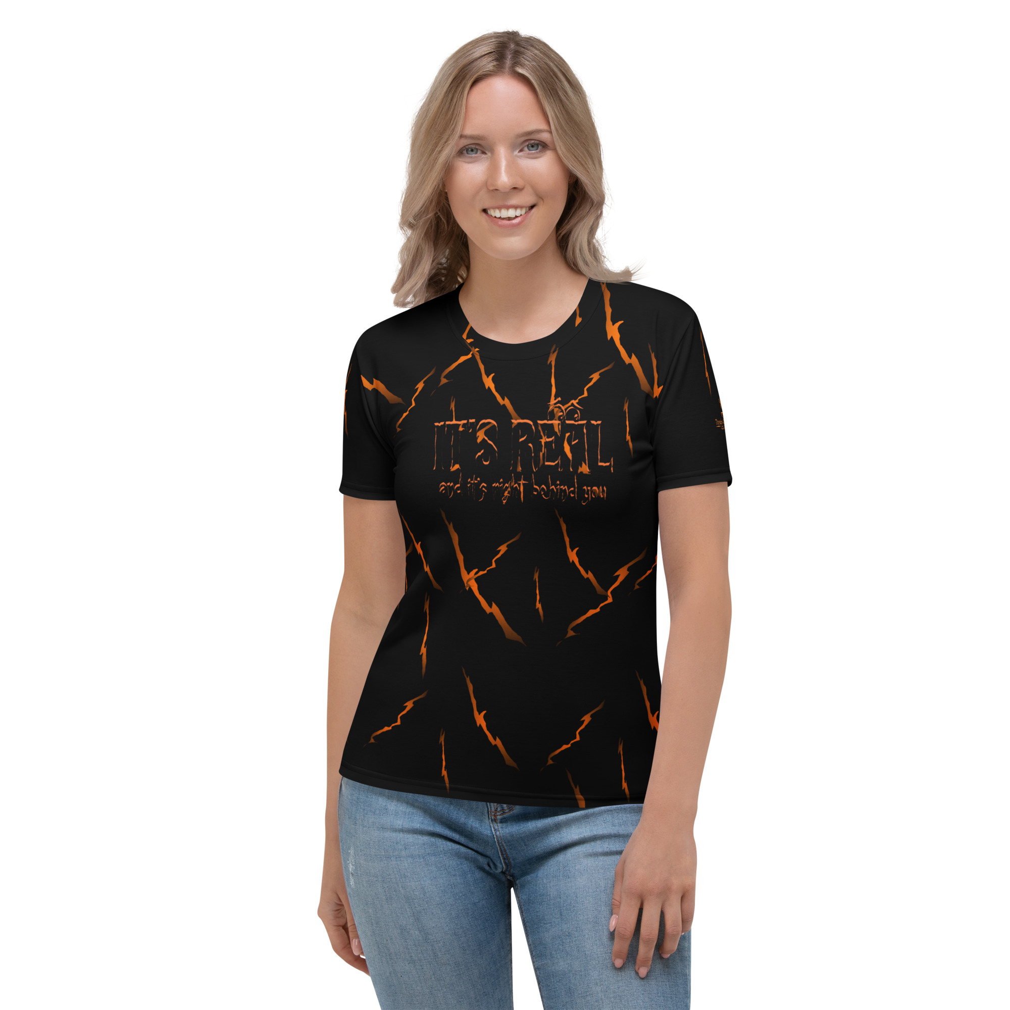 Hallow Storm Ed. | It’s Real… | Women’s | Crew Neck T-Shirt - Image 5