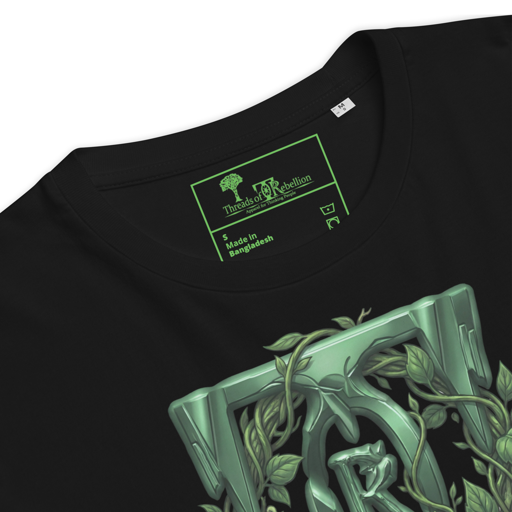 Threads of Rebellion | Emerald Initiative | AG | Organic T-Shirt - Image 15