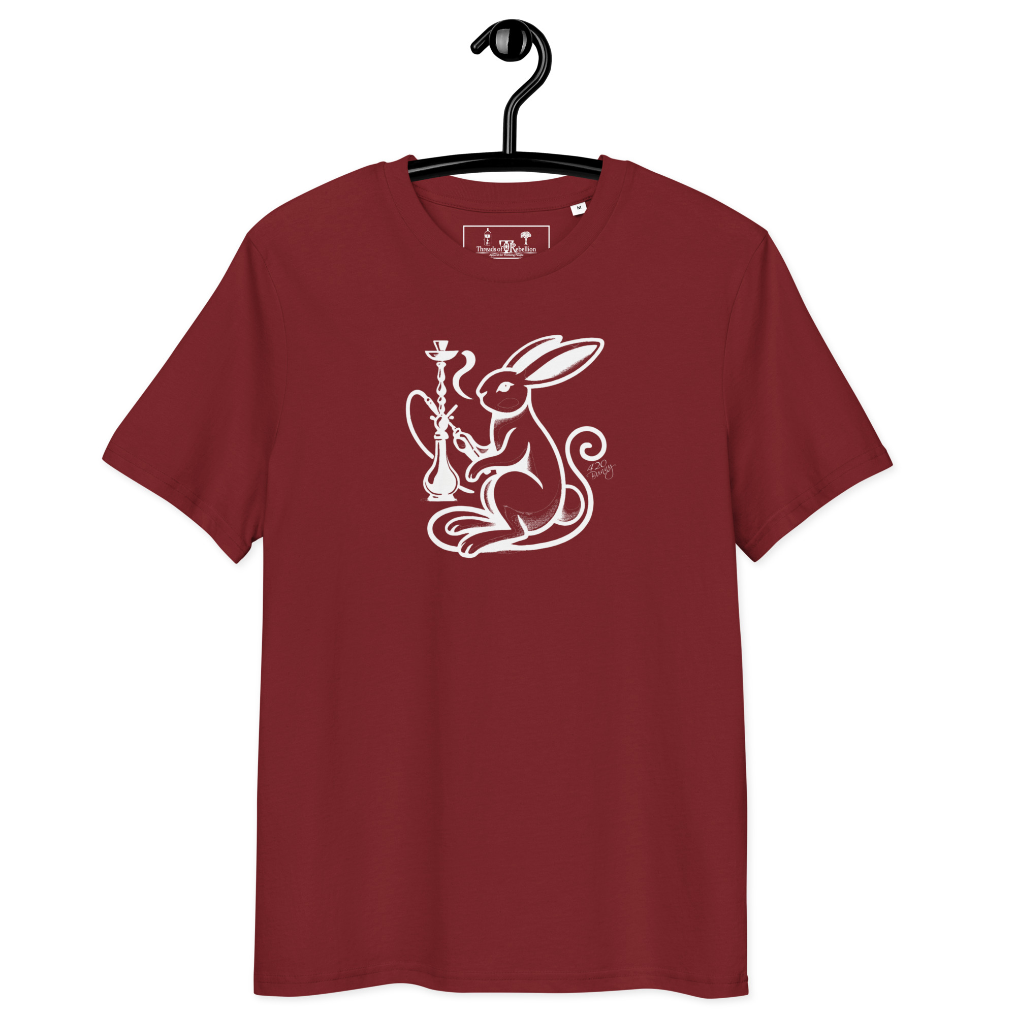 420 Bunny | AG | Organic T-Shirt | Dark - Image 6