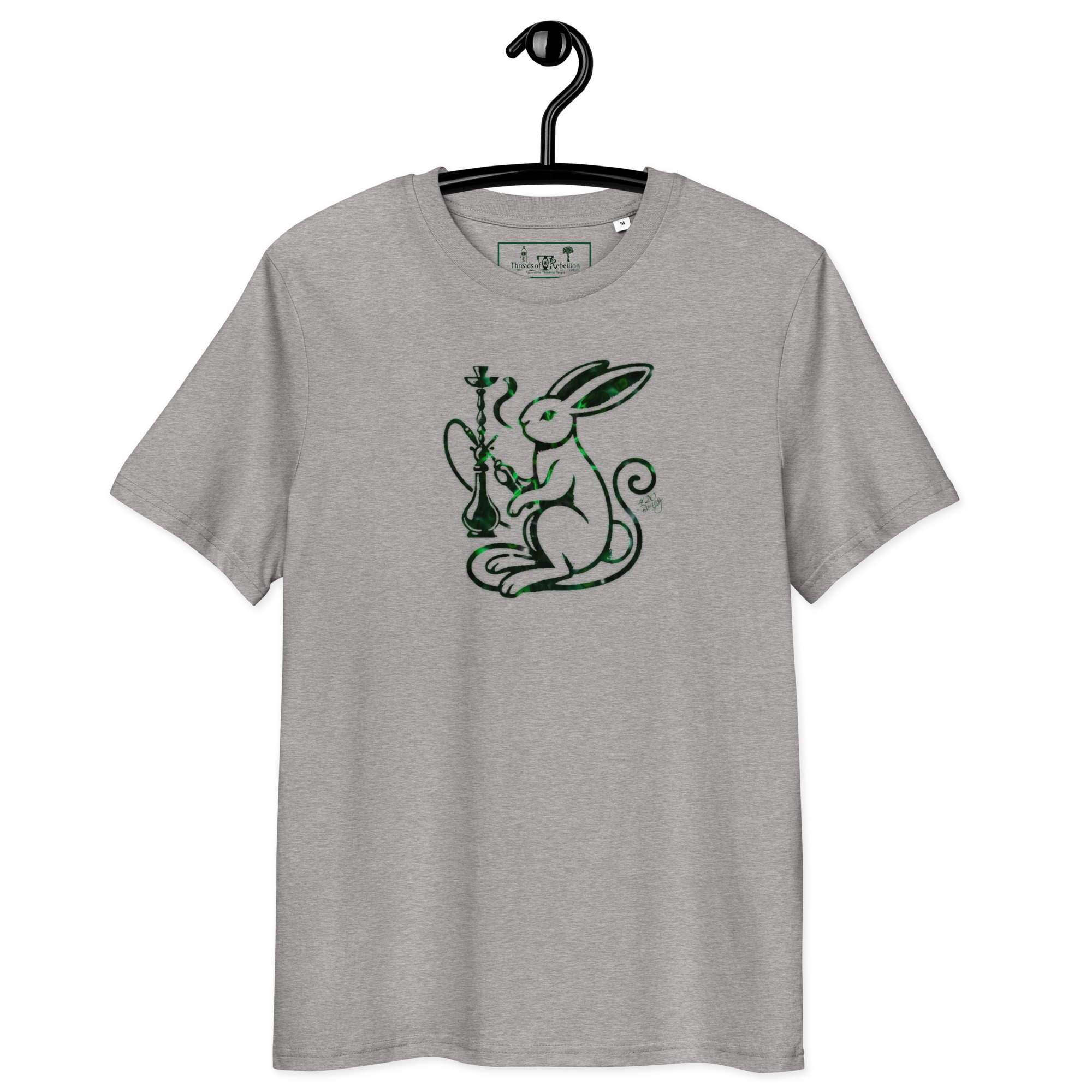 420 Bunny Emerald Ed. | AG | Organic T-Shirt - Image 4