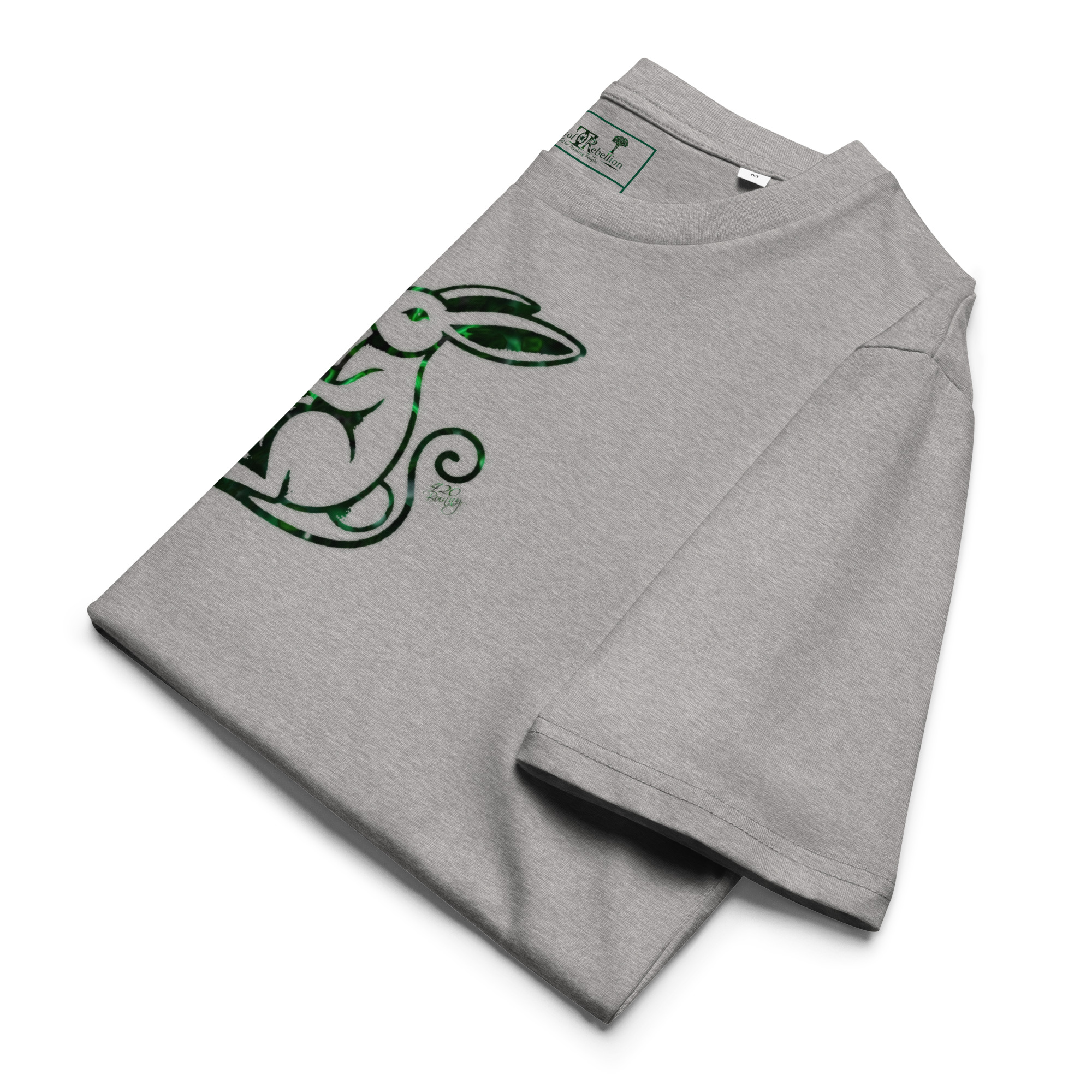 420 Bunny Emerald Ed. | AG | Organic T-Shirt - Image 2