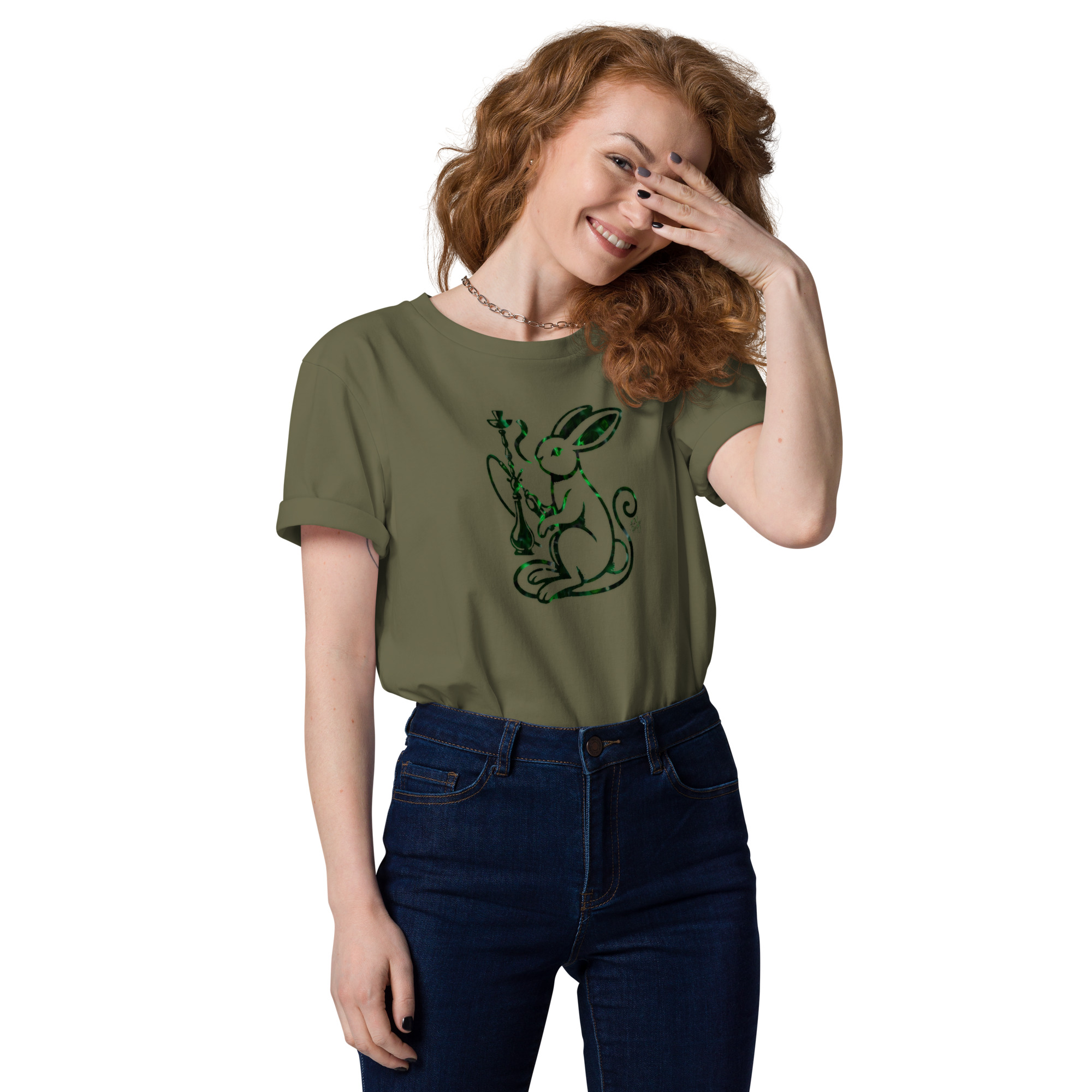 420 Bunny Emerald Ed. | AG | Organic T-Shirt - Image 11