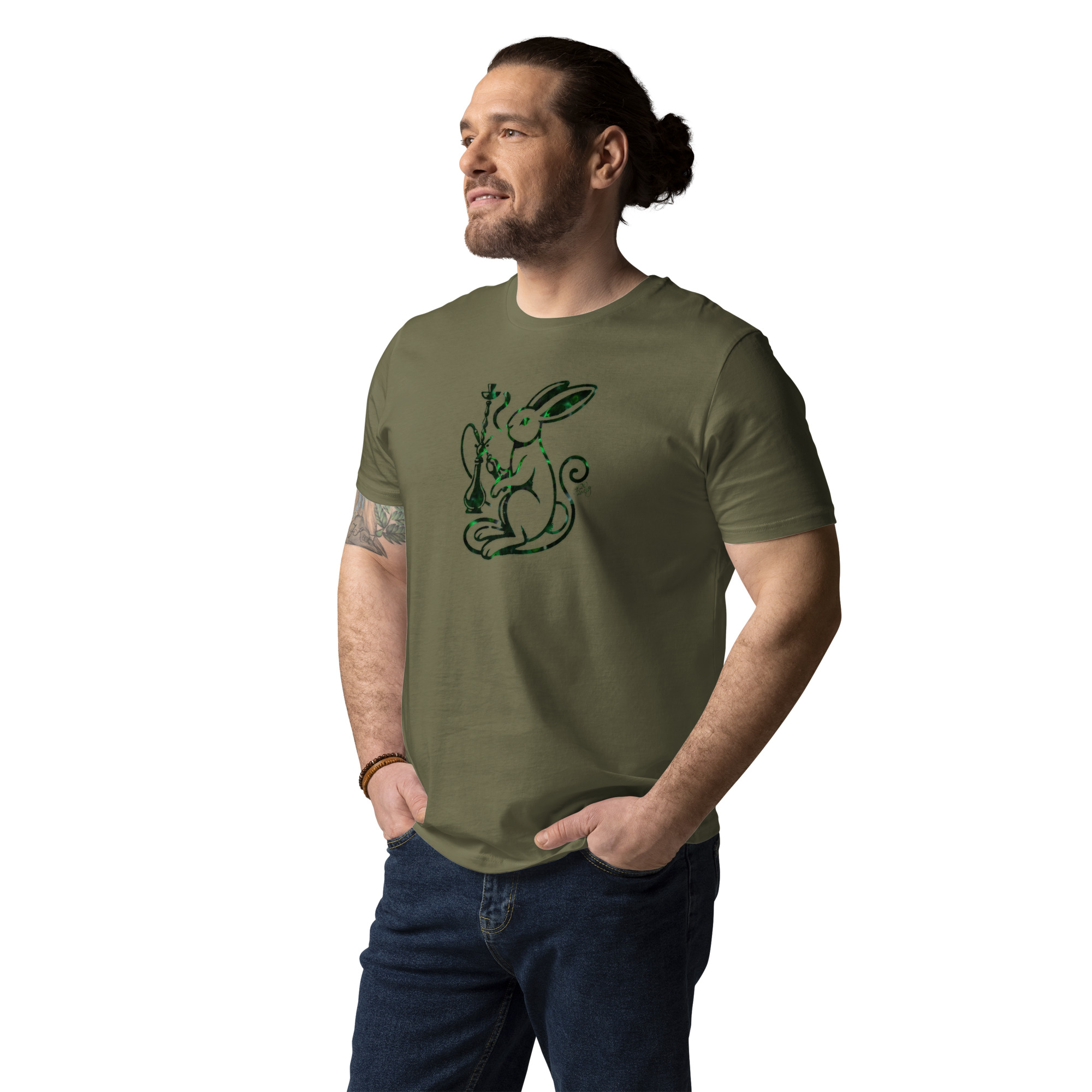 420 Bunny Emerald Ed. | AG | Organic T-Shirt - Image 9