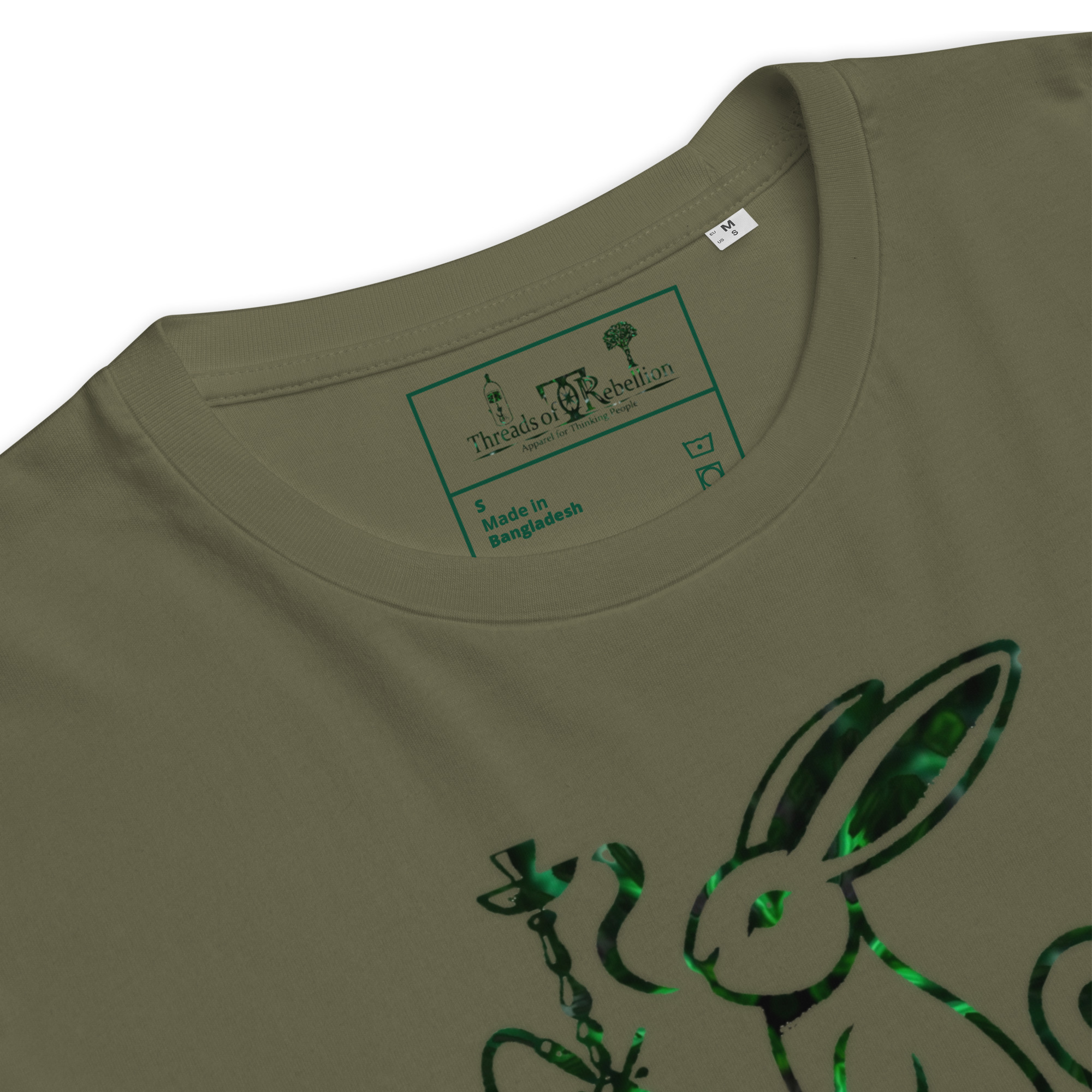 420 Bunny Emerald Ed. | AG | Organic T-Shirt - Image 6
