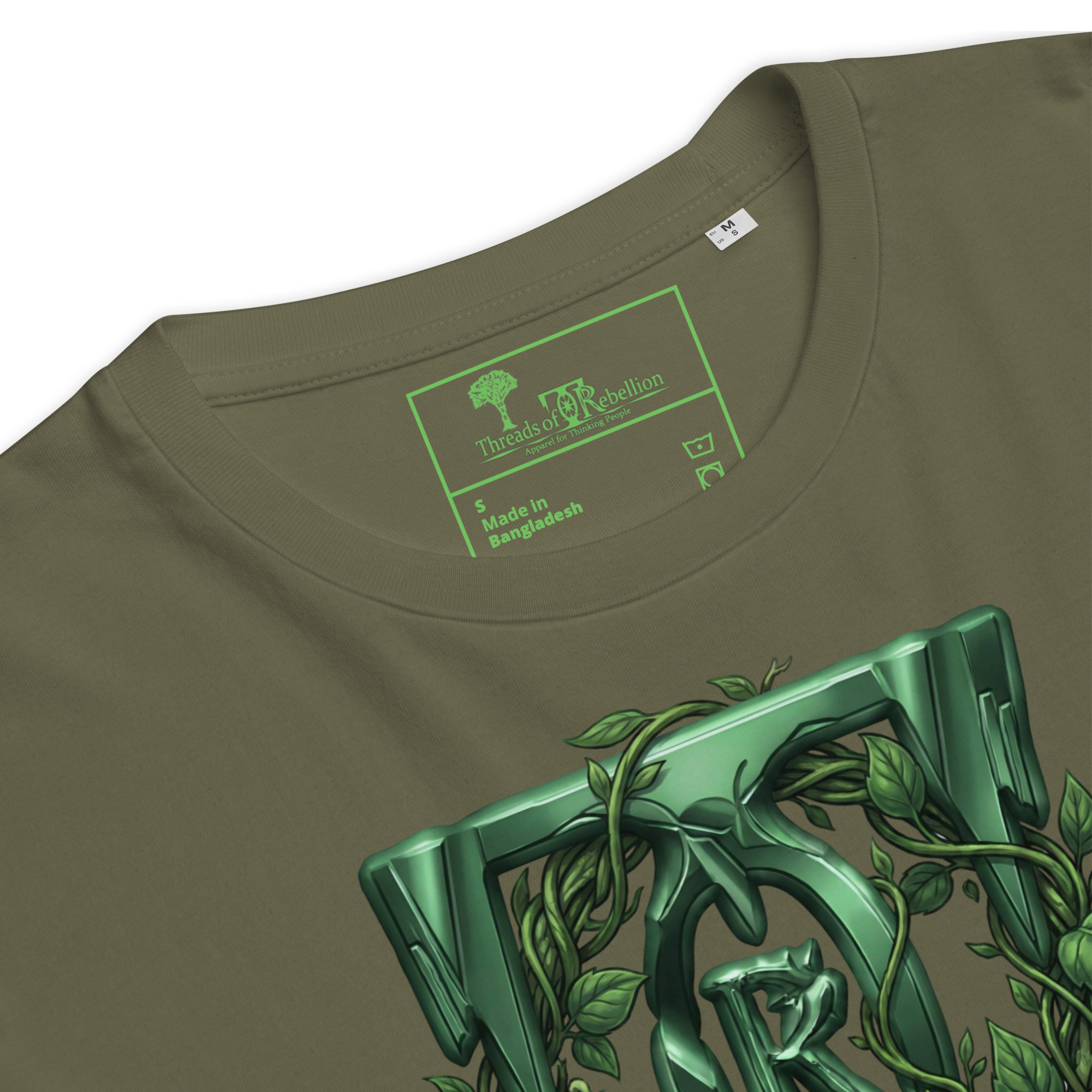 Threads of Rebellion | Emerald Initiative | AG | Organic T-Shirt - Image 26
