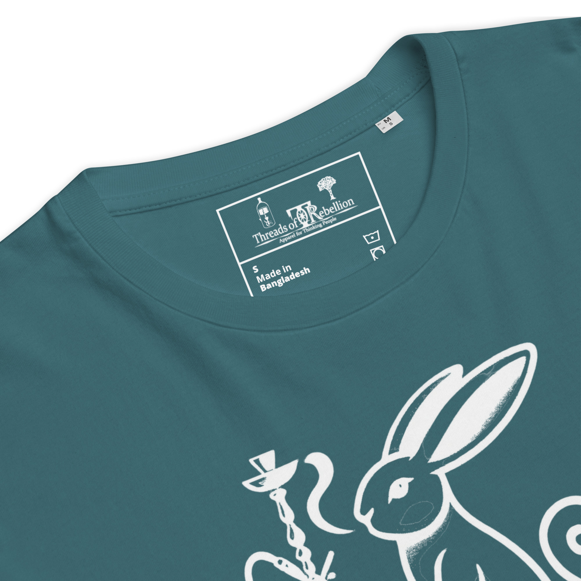 420 Bunny | AG | Organic T-Shirt | Dark - Image 18