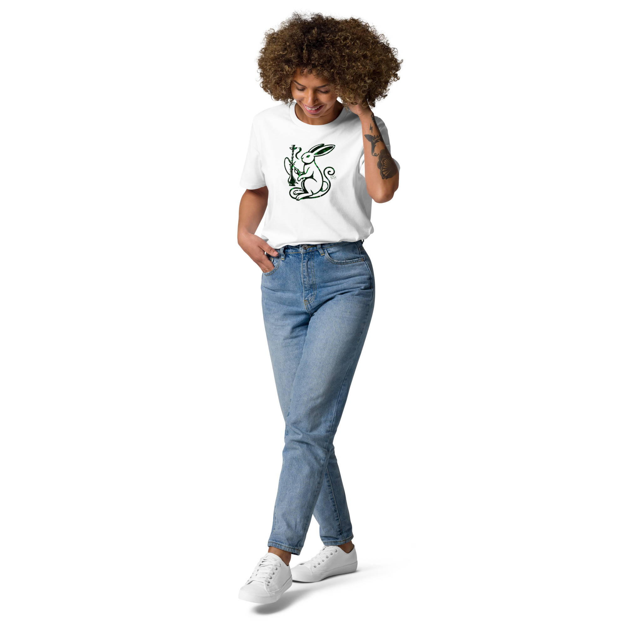 420 Bunny Emerald Ed. | AG | Organic T-Shirt - Image 10