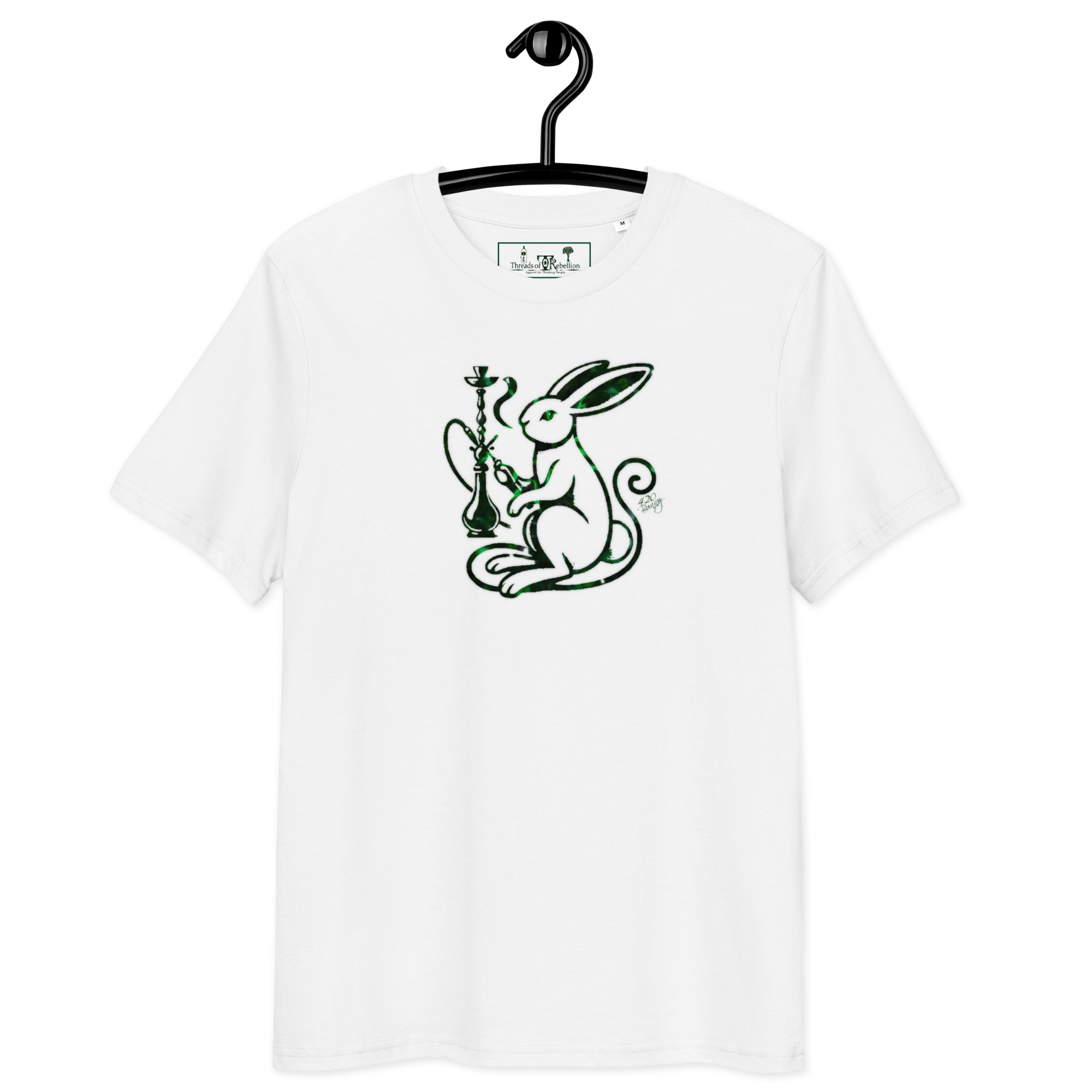420 Bunny Emerald Ed. | AG | Organic T-Shirt - Image 3