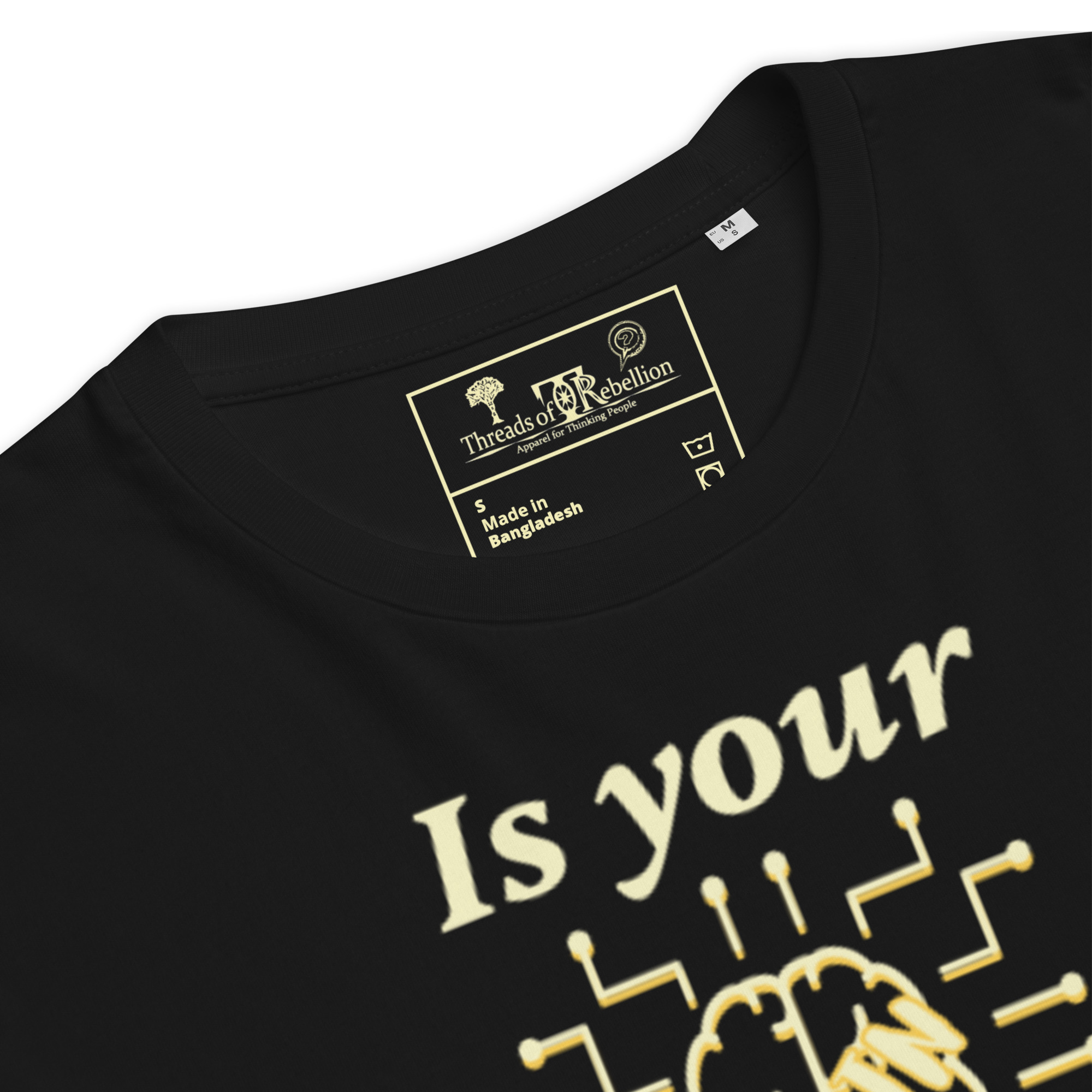 Brain Lies | AG | Organic T-Shirt - Image 4