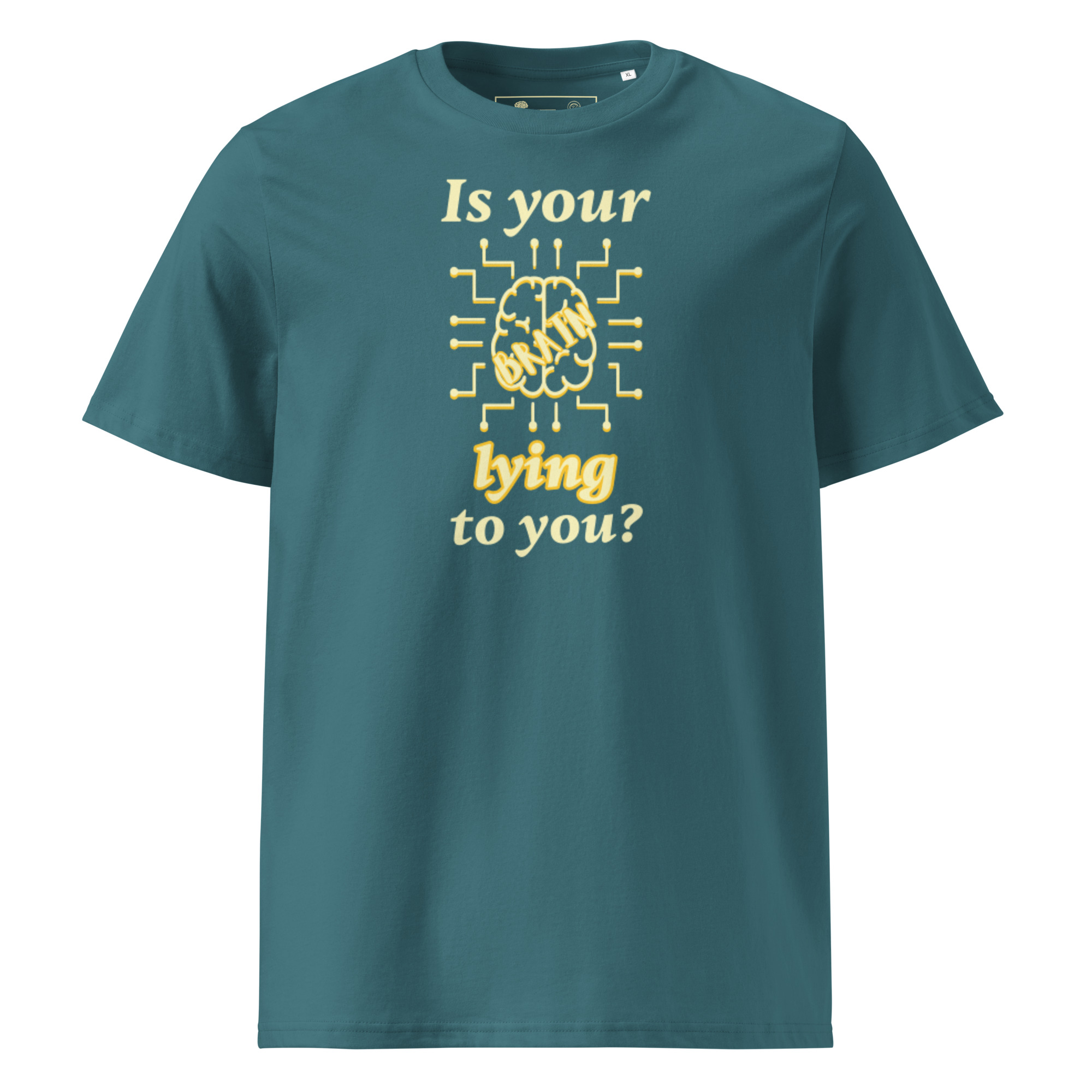 Brain Lies | AG | Organic T-Shirt - Image 19