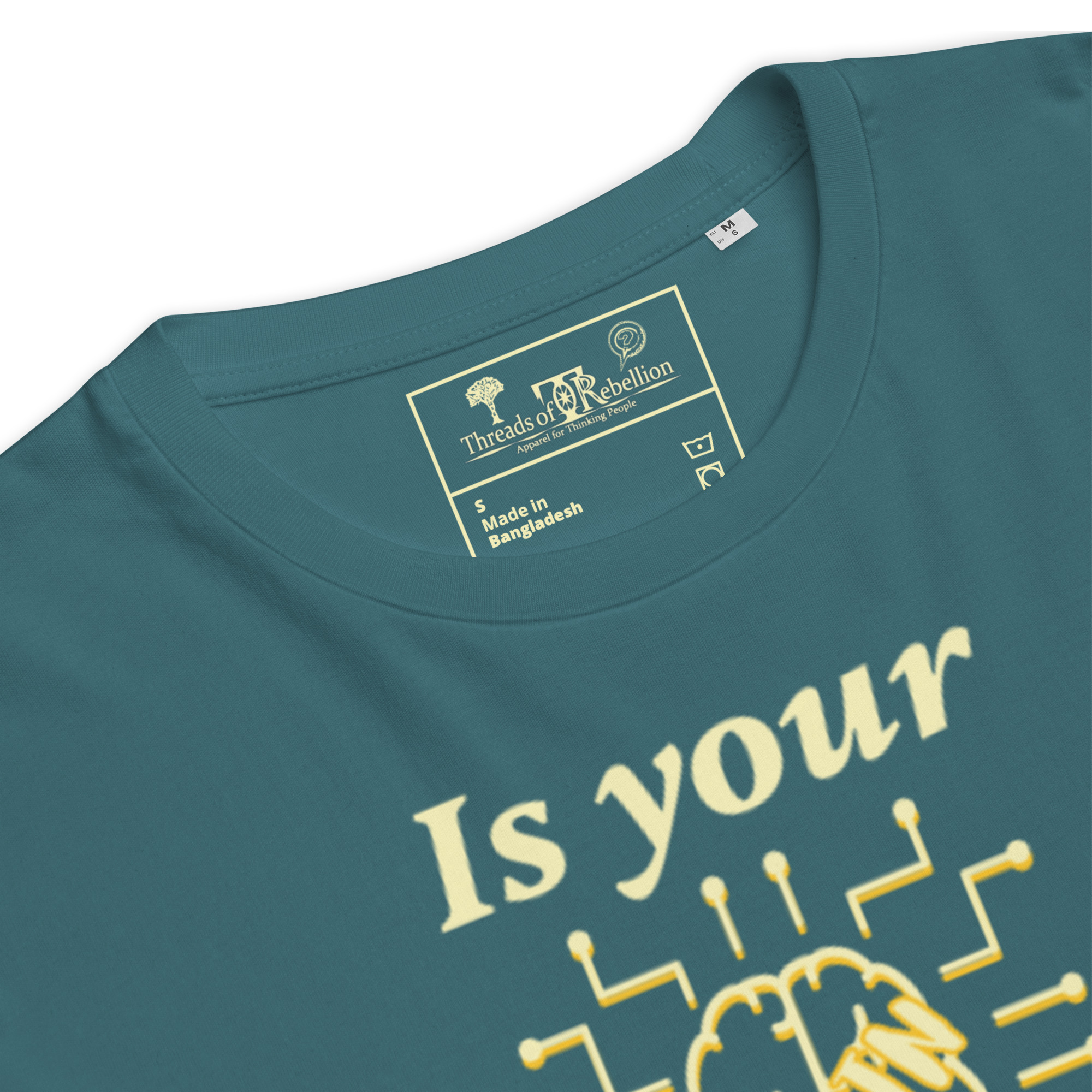 Brain Lies | AG | Organic T-Shirt - Image 6